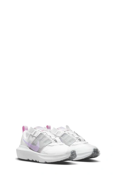 Nike Kids' Crater Impact Sneaker In White/purple