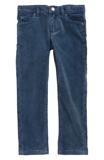 Bonpoint Kids' Stretch Cotton Corduroy Pants In Bleu Du Nord