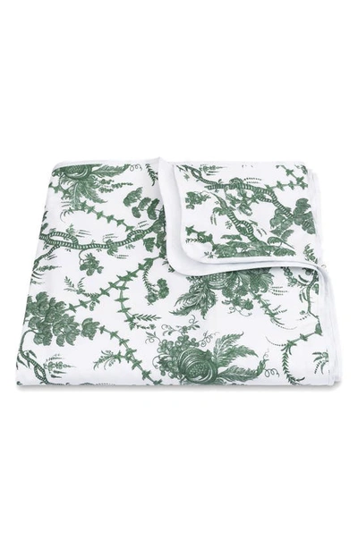 Matouk San Cristobal Cotton Duvet Cover In Green