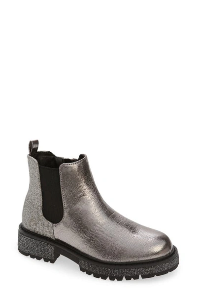 Steve Madden Kids' Howler Chelsea Boot In Pewter