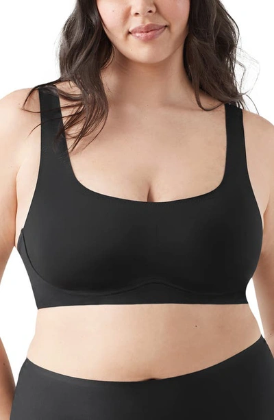 True & Co. True Body Lift Scoop Full Cup Soft Form Band Bra In Black