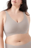 True & Co. True Body Lift V-neck Full Cup Soft Form Band Bra In Mink