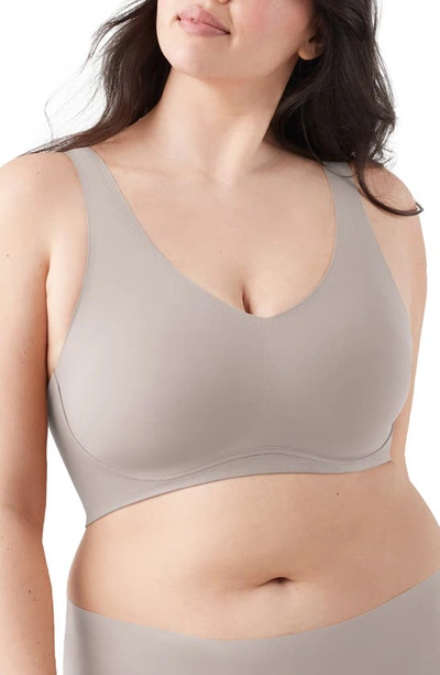 True & Co. True Body Lift V-neck Full Cup Soft Form Band Bra In Mink