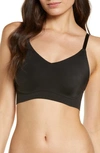 True & Co. True Body Lift Wireless Hook Back Triangle Bra In Black