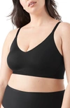 True & Co. True Body Triangle Adjustable Strap Full Cup Soft Form Band Bra In Black