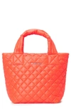 Mz Wallace Mini Metro Deluxe Tote In Flame Oxford