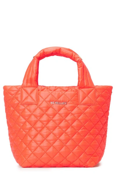 Mz Wallace Mini Metro Deluxe Tote In Flame Oxford