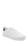 Ted Baker Kimmi Sneaker In White Black Leather Top Grain