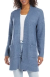 Karen Kane Open Front Cardigan In Blue