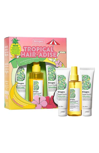 Briogeo Tropical Hair-adise Nourishing Hydration Hair Care Set Usd $44 Value