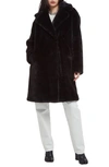 Apparis Scarlet Faux-fur Coat In Black