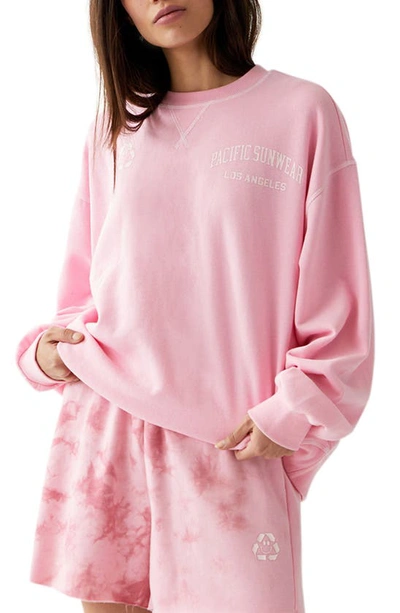 Pacsun Vintage Crewneck Sweatshirt In Pink