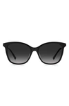 Kate Spade Dalilas 54mm Round Sunglasses In Black / Grey Shaded