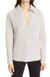 VINCE COLLARED WOOL & CASHMERE SWEATER,V781978765