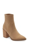 Steve Madden Calabria Pointed Toe Bootie In Tan Suede