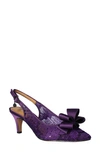 J. Reneé J.renée Yazmine Pointed Toe Slingback Pump In Purple