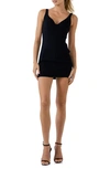 Endless Rose Body-con Minidress In Black
