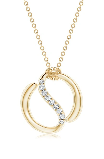 Natori Women's Shangri-la 14k Yellow Gold & Diamond Yin-yang Pendant Necklace