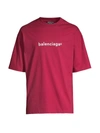 Balenciaga New Copyright Jersey T-shirt In Red/white