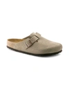 Birkenstock Men's Boston Soft Footbed Clogs In Taupe