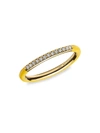 Ippolita 18k Gold Carnevale Stardust Diamond And Ceramic Ring In Yellow