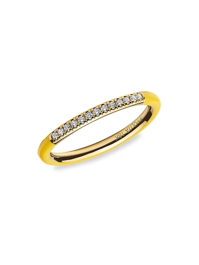 Ippolita 18k Gold Carnevale Stardust Diamond And Ceramic Ring In Yellow