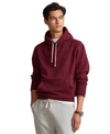 Polo Ralph Lauren Embroidered-logo Pullover Hoodie In Classic Wine