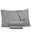 Sunham Ashford Solid 1500-thread Count 4-pc. Extra Deep Sheet Set, Queen In Dark Grey