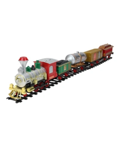 Northlight Babies' Battery Operated Lighted And Animated Christmas Express Train Set With Sound In Red