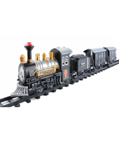 Northlight Kids' Pc Battery Operated Lighted And Animated Classic Train Set In Black