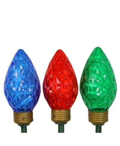Northlight Led Jumbo Bulb Christmas Pathway Marker Lawn Stakes In Multi