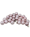 Northlight 24 Count 2-finish Glass Christmas Ball Ornaments In Pink