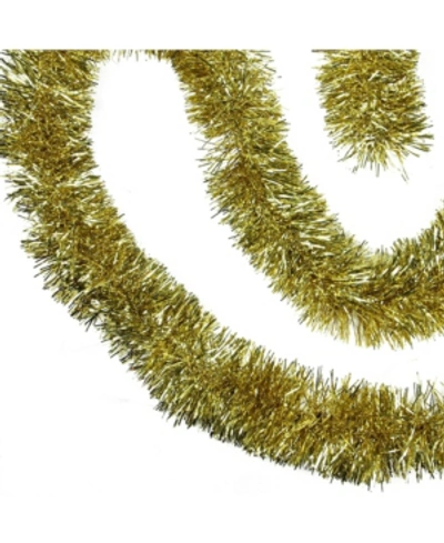 Northlight Unlit Gold Tone Tinsel Artificial Christmas Garland