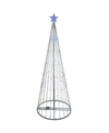 Northlight 6' Multi-color Led Lighted Show Cone Christmas Tree Outdoor Decoration In Multi