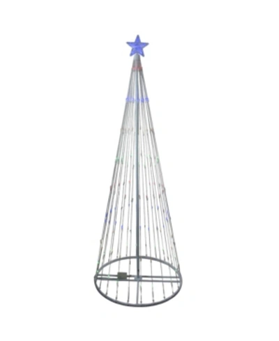 Northlight 6' Multi-color Led Lighted Show Cone Christmas Tree Outdoor Decoration
