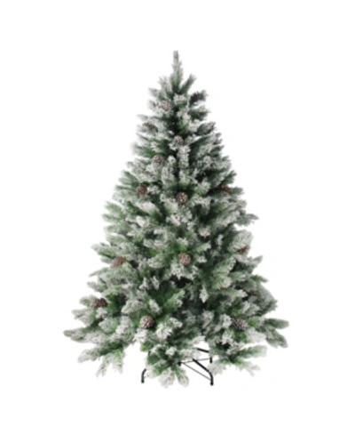 Northlight 7' Flocked Angel Pine Artificial Christmas Tree In White