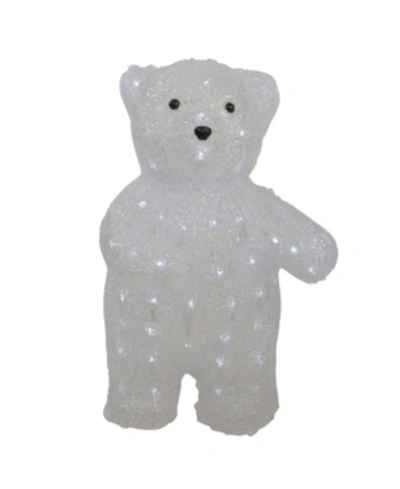 Northlight Lighted Commercial Grade Acrylic Polar Bear Christmas Display Decoration In White