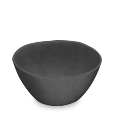 Tarhong Planta Matte Black Melamine Bowls, Set Of 6