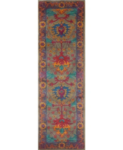 Bb Rugs Boule Hg130 2'6" X 8' Runner Rug In Taupe