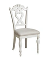 White Label Crown Point Writing Desk Chair In Antique White