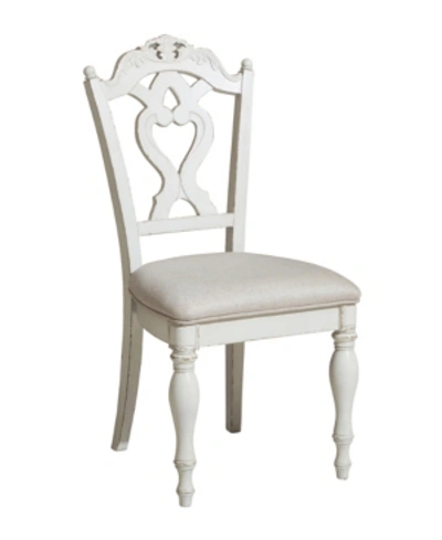 White Label Crown Point Writing Desk Chair In Antique White