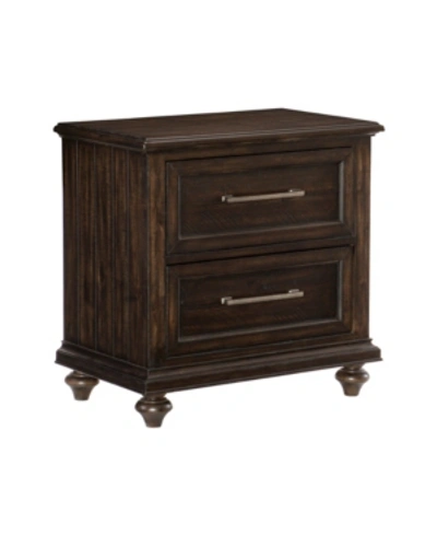 White Label Seldovia Nightstand In Driftwood Charcoal