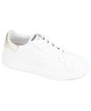 Kenneth Cole New York Women's Kam Platform Lace Up Sneakers Women's Shoes In White, Shiny Light Gold