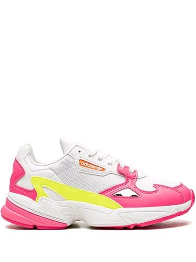 Adidas Originals Falcon Panelled Sneakers In Pink