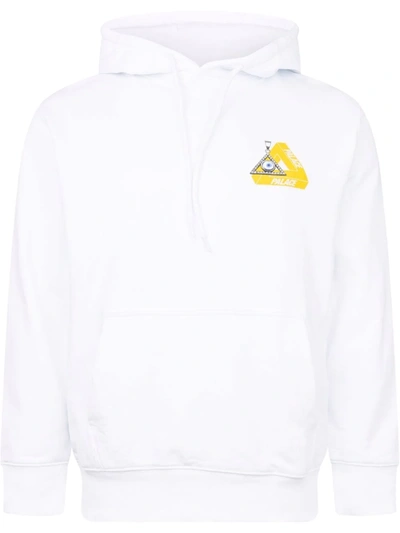 Palace Tri-smiler Print Hoodie In White