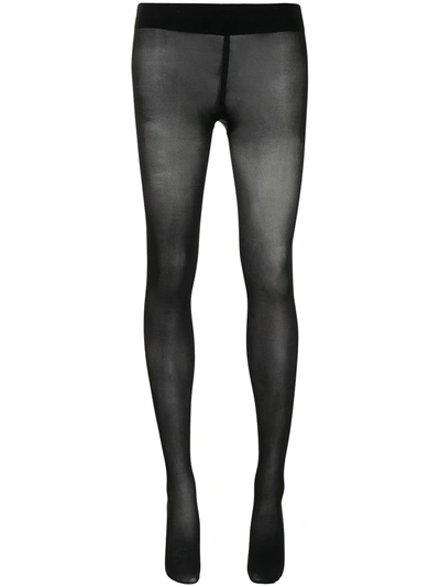 Wolford Pure Shimmer 40 Tights In Black