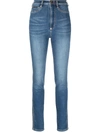 Philipp Plein Super-high Waisted Skinny Jeans In Blue
