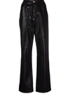 Philipp Plein Iconic Plein Loose-denim Jeans In Black