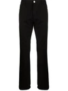 Raf Simons Logo-patch Straight-leg Jeans In Black