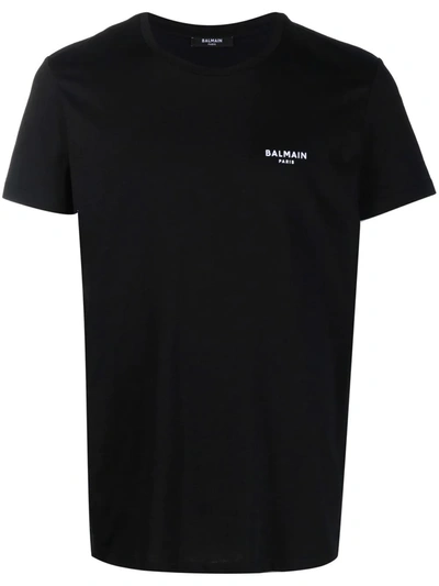 Balmain Black Cotton T-shirt